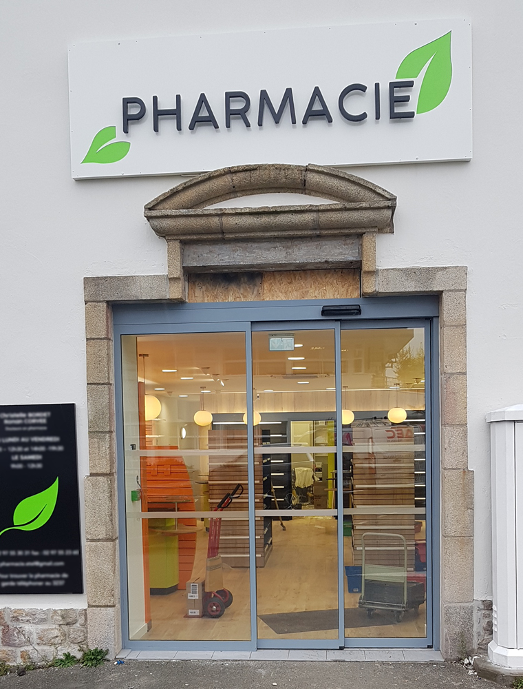 porte automatique pharmacie